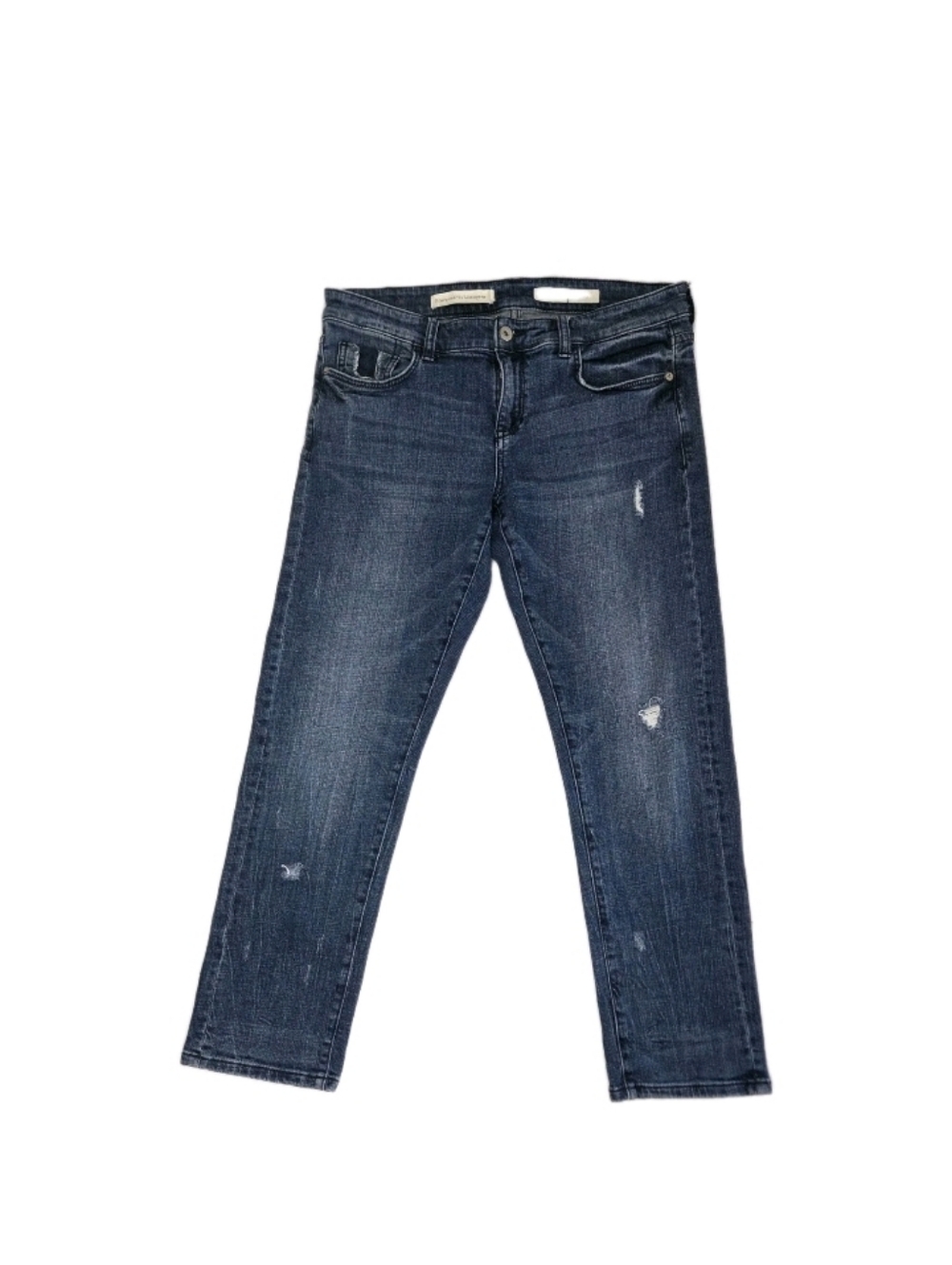 Pilcro Anthropologie Womens Slim Boyfriend Jeans-Size 29 Distressed Logo